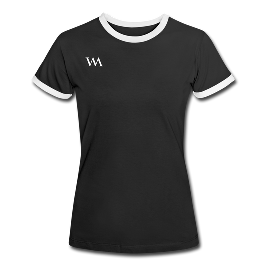 Women's Ringer T-Shirt - black/white