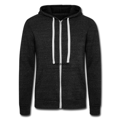 Unisex Tri-blend Hooded Jacket by Bella + Canvas - charcoal grey