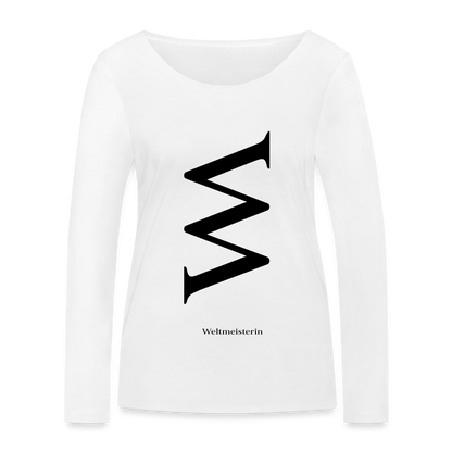 Women’s Organic Longsleeve Shirt by Stanley & Stella - white